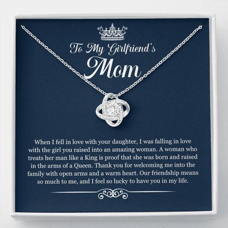 To My Girlfriends Mom - Love Knot Necklace