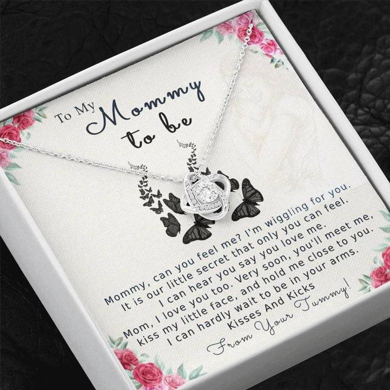 To My Mommy Love Knot Necklace