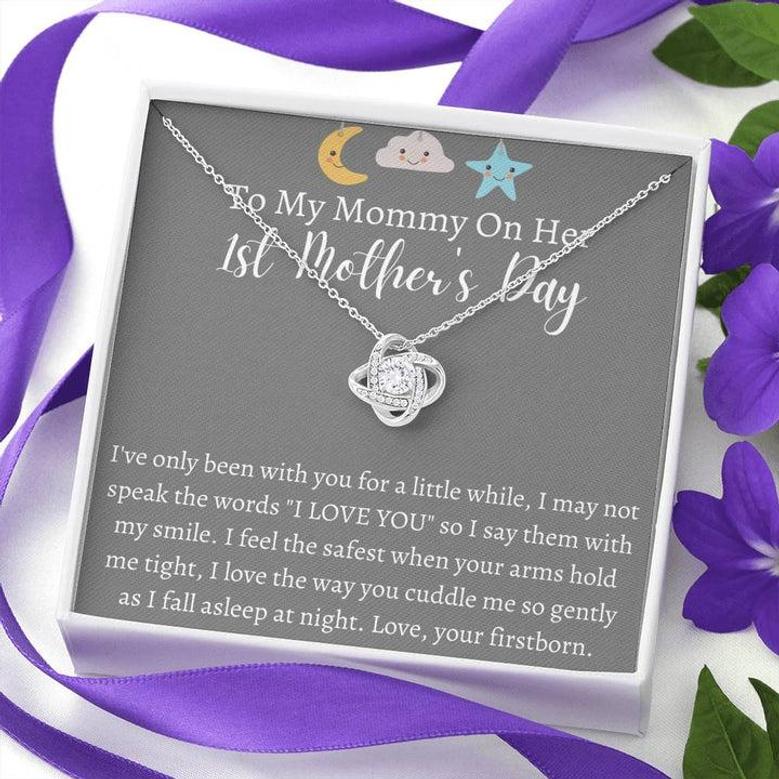 To My Mommy On Her 1St Mother's Day - Love Knot Necklace