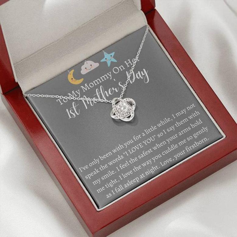 To My Mommy On Her 1St Mother's Day - Love Knot Necklace