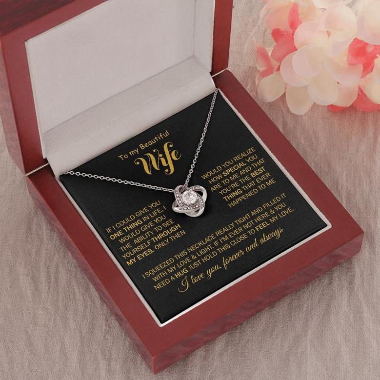 To My Wife - Best Thing Happened To Me | Love Knot Necklace
