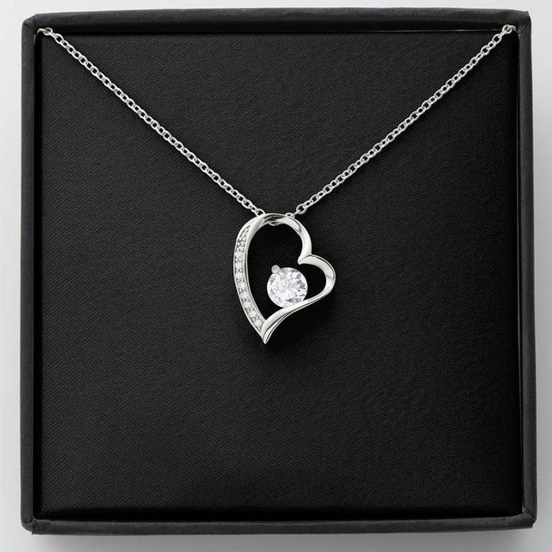 Black Background Dazzling Forever Love Necklace