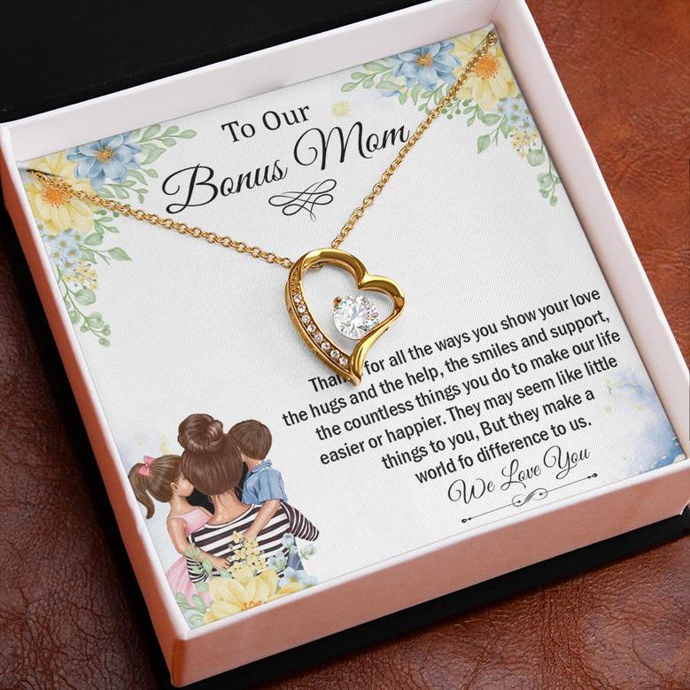 Gift To Our Bonus Mom, Mothers Day Gift For Our Stepmom, From Stepchildren To Our Stepmother, Christmas Gift For Adopted Mom
