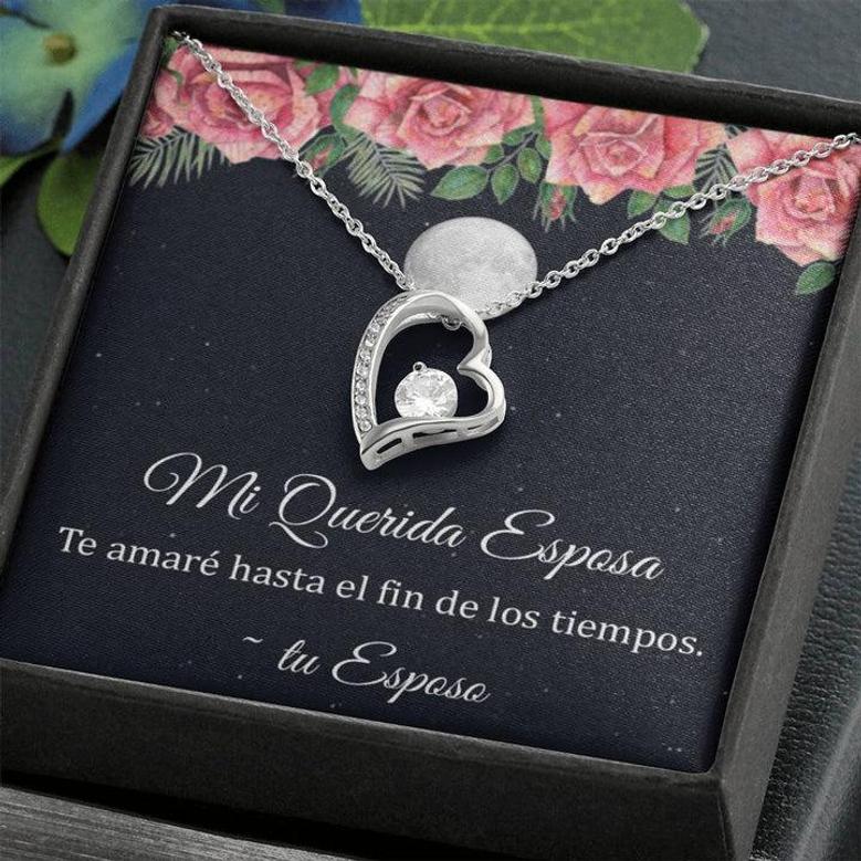 Forever Love Necklace Para Mi Esposa Te Amare Hasta El Fin De Los Tiempos
