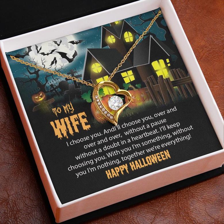 Gift For Wife On Halloween, To My Wife, I Choose You Over And Over, Husband and Wife, Funny Halloween