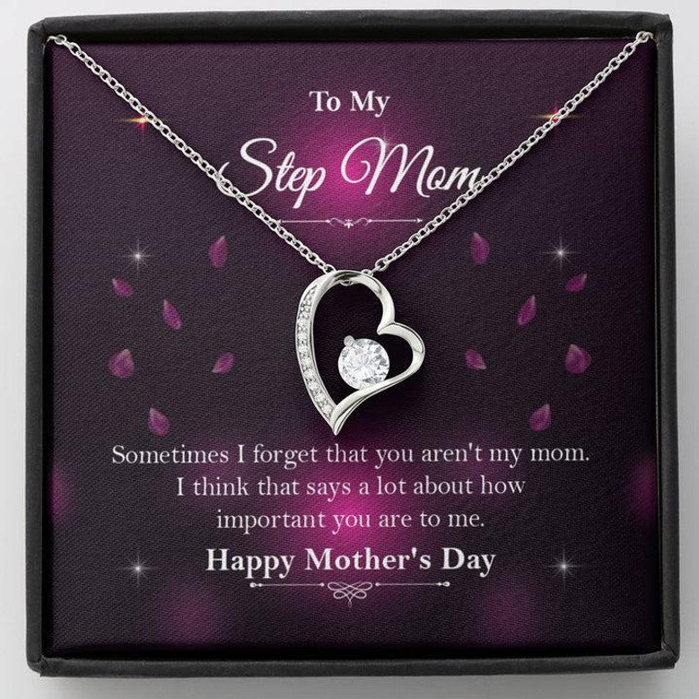 Gift For Step Mom ☆ Bonus Mom Gift ☆ Mother's Day Gift For Step Mom ☆ Forever Love Necklace