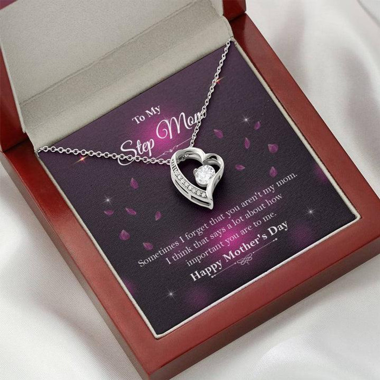 Gift For Step Mom ☆ Bonus Mom Gift ☆ Mother's Day Gift For Step Mom ☆ Forever Love Necklace