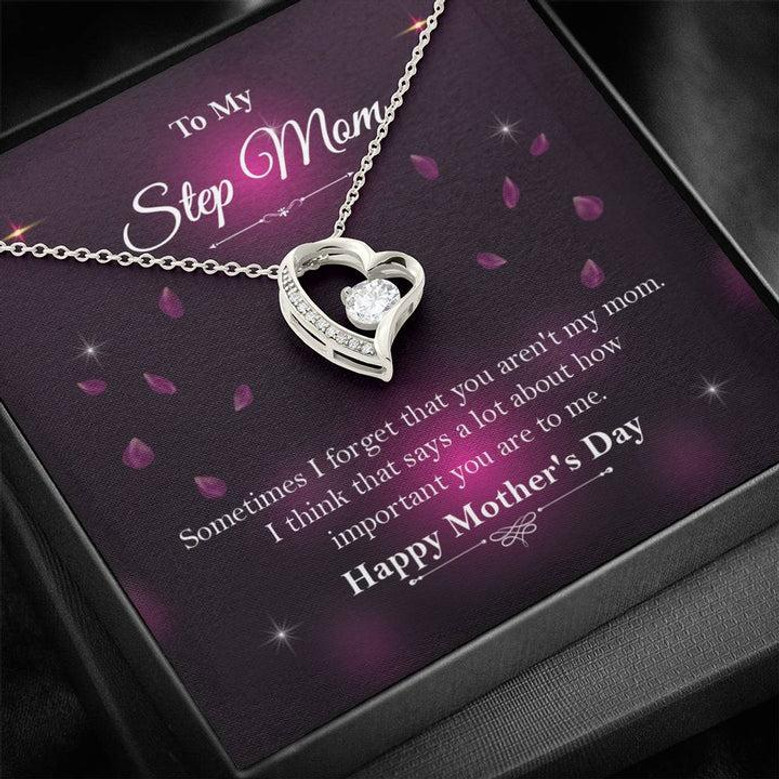 Gift For Step Mom ☆ Bonus Mom Gift ☆ Mother's Day Gift For Step Mom ☆ Forever Love Necklace