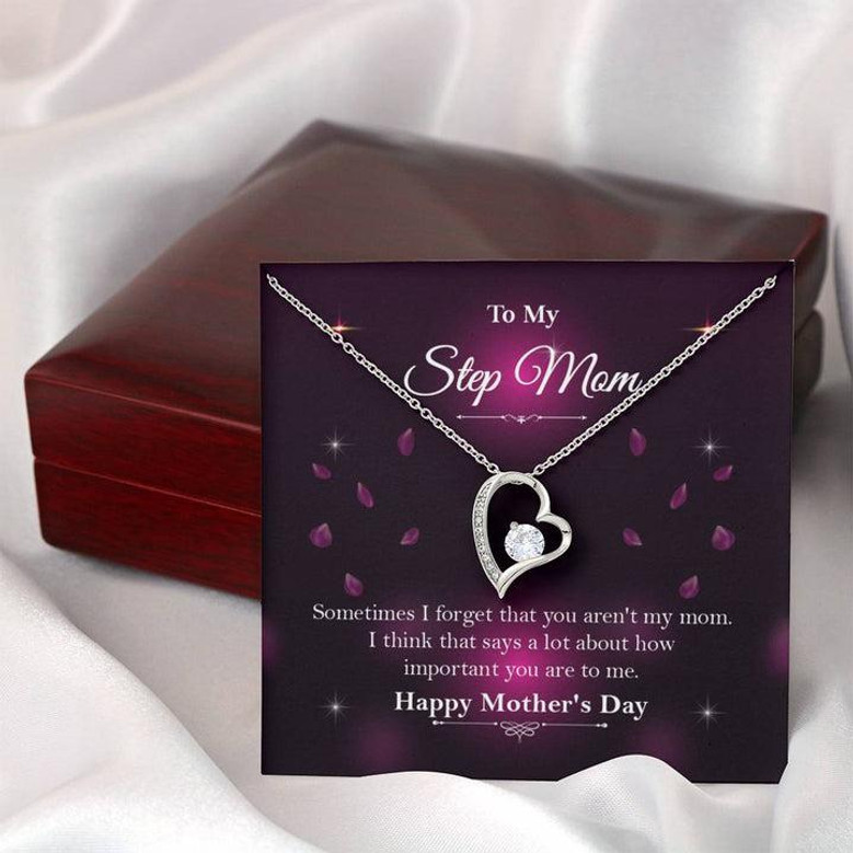 Gift For Step Mom ☆ Bonus Mom Gift ☆ Mother's Day Gift For Step Mom ☆ Forever Love Necklace