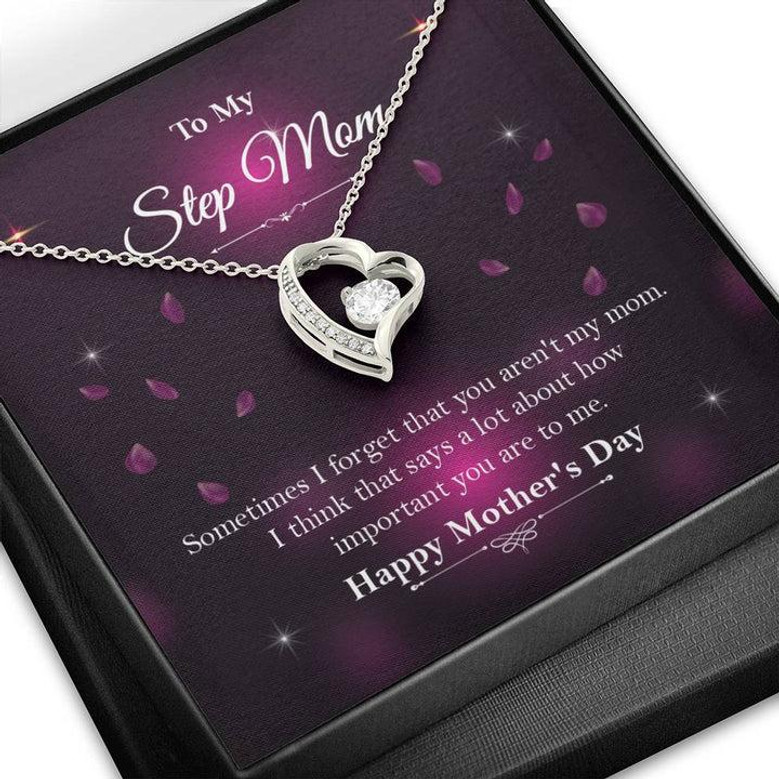 Gift For Step Mom ☆ Bonus Mom Gift ☆ Mother's Day Gift For Step Mom ☆ Forever Love Necklace