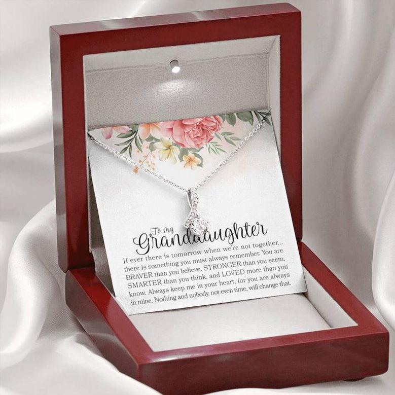 Granddaughter Necklace - Gifts For Granddaughters, Granddaughter Gifts, Love Knot Necklace To Granddaughter, Granddaughter Birthday Gifts