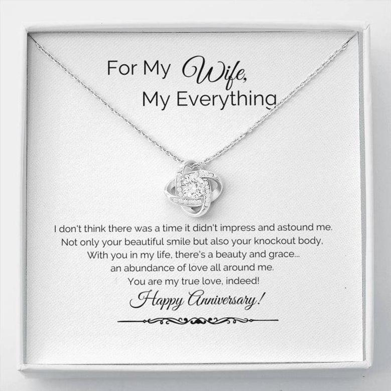 Holiday Gift, Holiday Gifts, Christmas Gift, Christmas Gifts, Personalized Gift, Gift For Her, Gift Idea, Gifts For Her, Sentimental Gift, Sentimental Gifts, Love Knot, Love Knot Necklace, I Love My Wife, Spouse Jewelry, For My Wife, Just Because Gift
