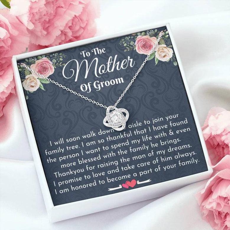 Love Knot Necklace - Mother Of The Groom Gift From Bride - Mother In Law Wedding Gift