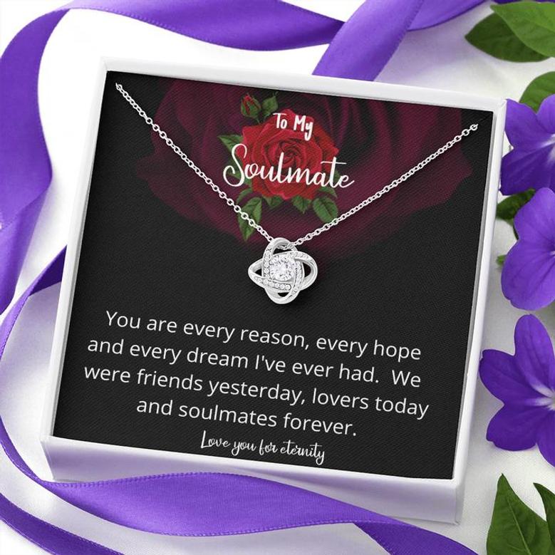 Love You For Eternity Love Knot Necklace