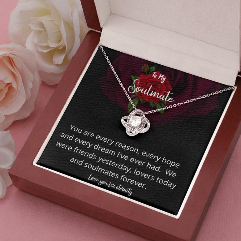 Love You For Eternity Love Knot Necklace