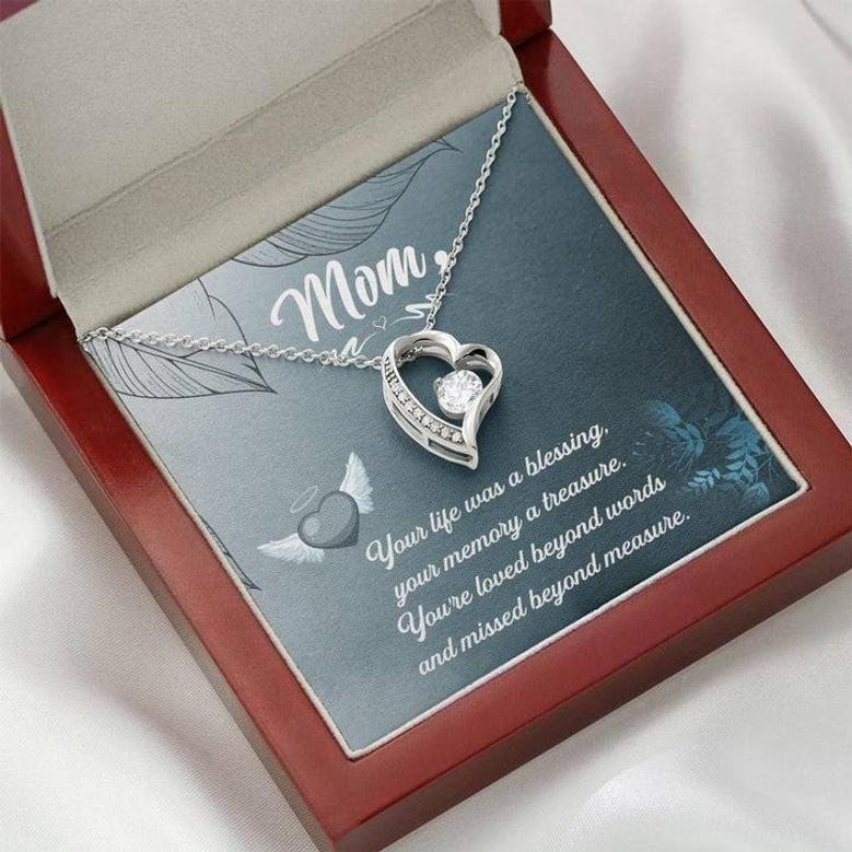 Mom Your Life Was A Blessing - Forever Love Necklace