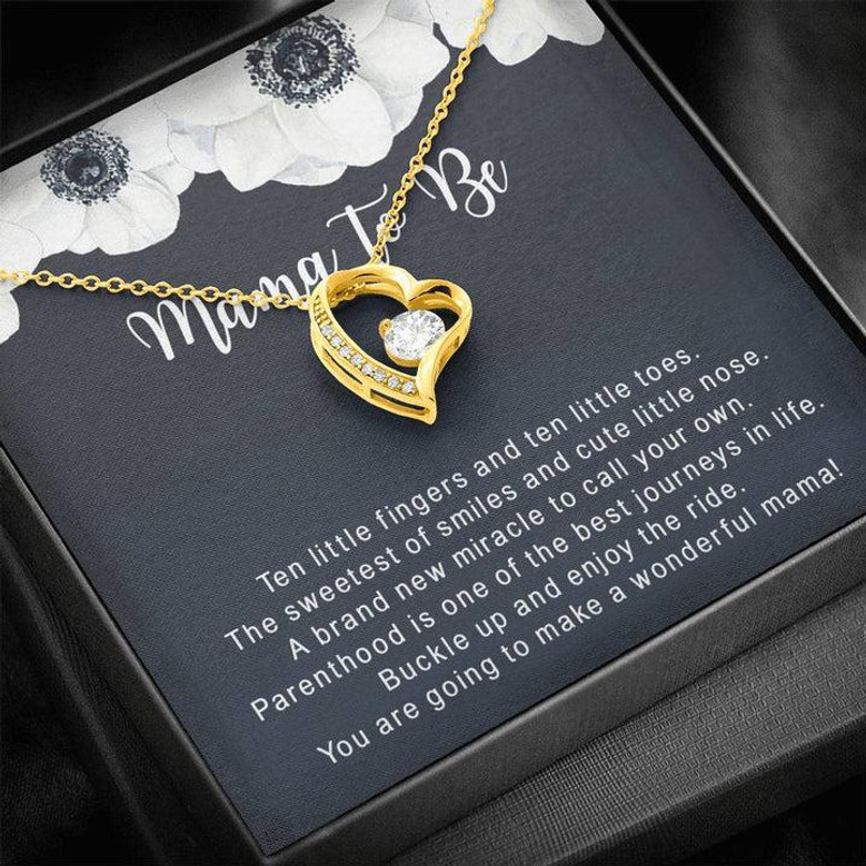 Mommy To Be Gift For Daughter - Pregnancy Gift For First Time Mom - Gift For Expecting Mom Forever Love Necklace