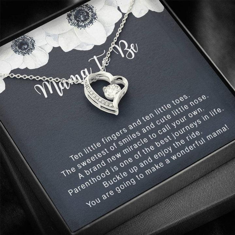 Mommy To Be Gift For Daughter - Pregnancy Gift For First Time Mom - Gift For Expecting Mom Forever Love Necklace