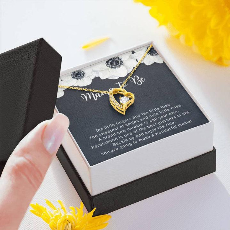 Mommy To Be Gift For Daughter - Pregnancy Gift For First Time Mom - Gift For Expecting Mom Forever Love Necklace