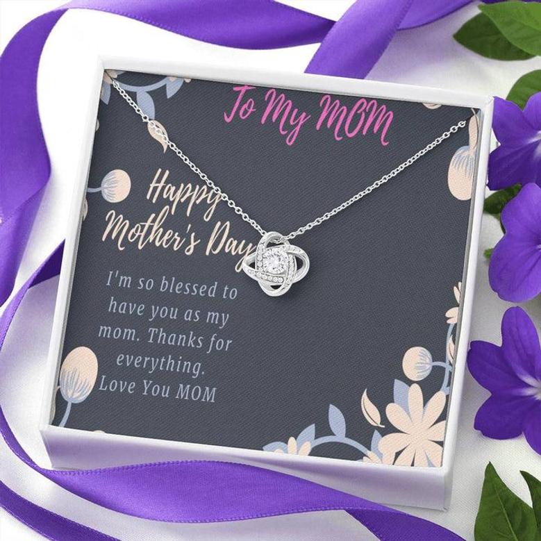 Mother's Day Gift For Mom - Love Knot Necklace For Forever Love