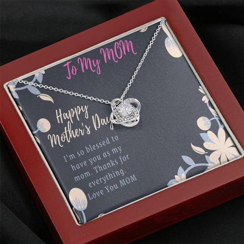 Mother's Day Gift For Mom - Love Knot Necklace For Forever Love
