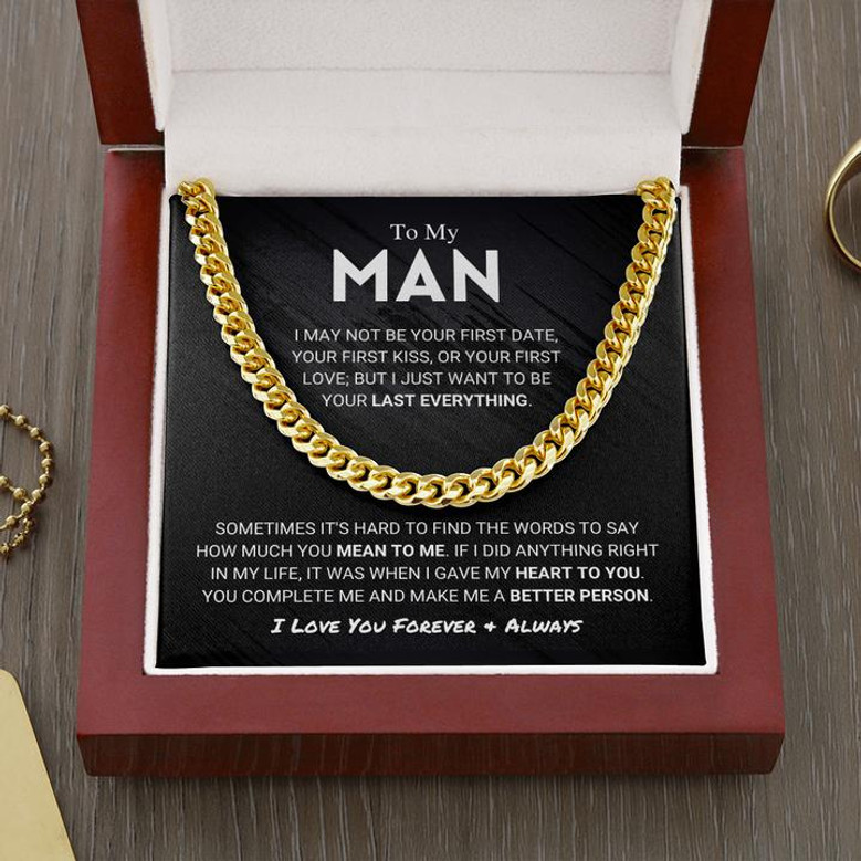 My Man - Last Everything - Cuban Link Chain - Thegiftio UK