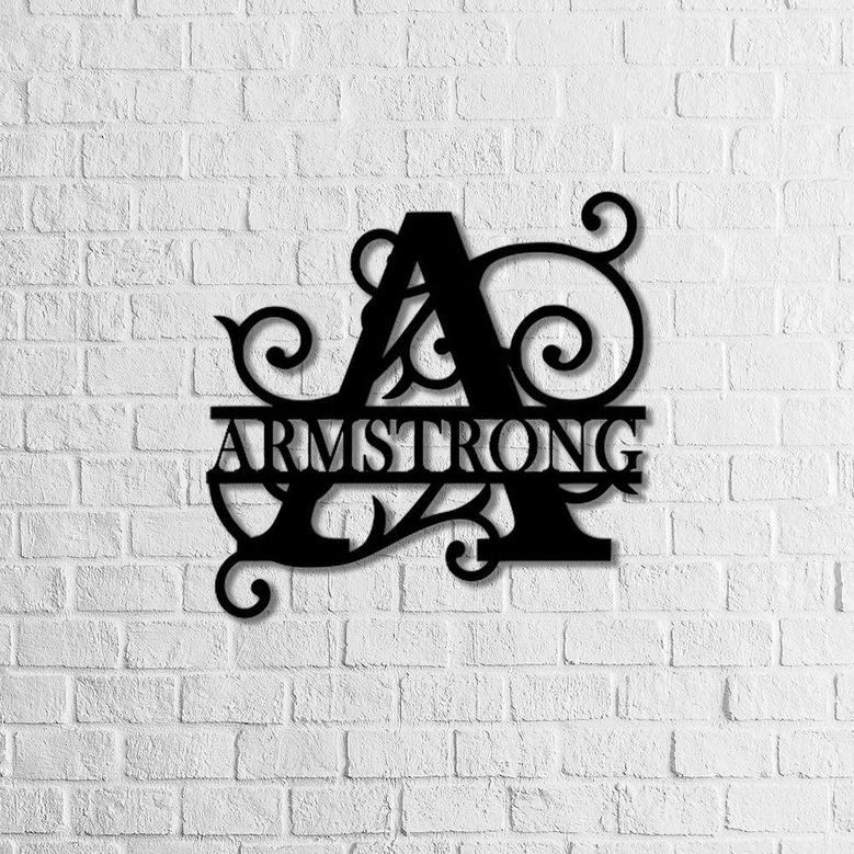 Custom Family Name Metal Sign | Family House Decor | House Warming Gift | Personalized Family Metal Sign