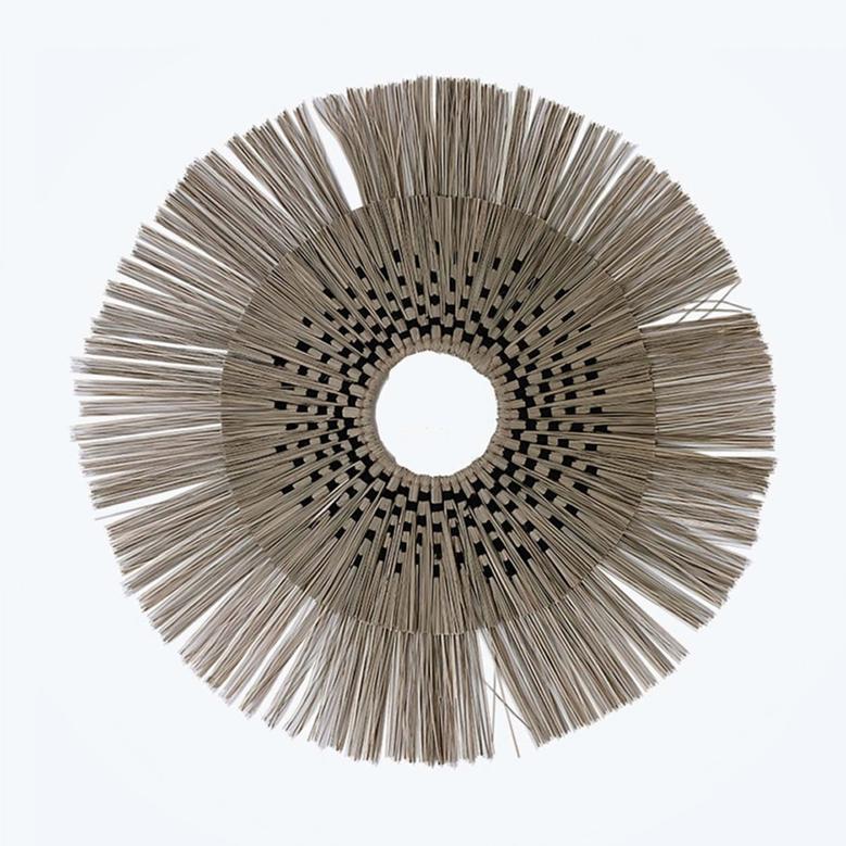 Round Seagrass Wall Hanging for Home Decoration Mid-Century Style