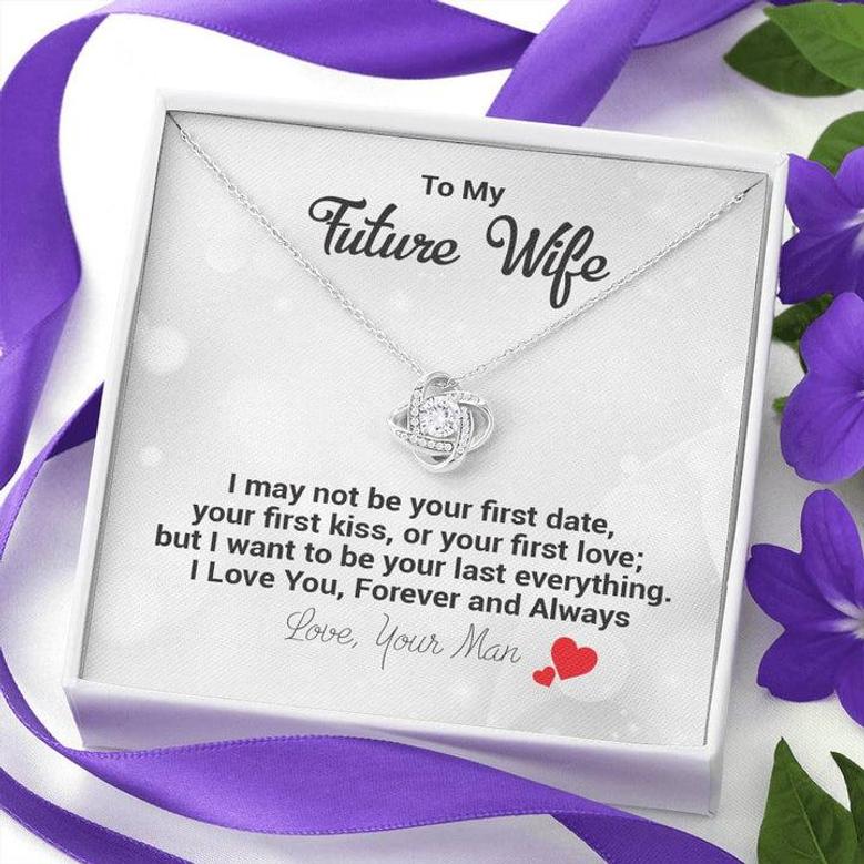 To Future Wife I Love You Forever Love Knot Necklace Gift For Her