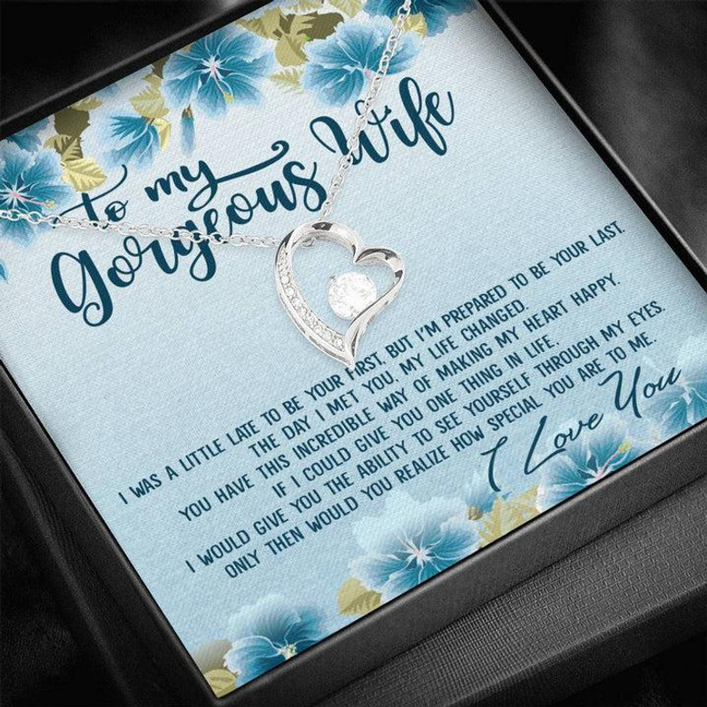 To My Gorgeous Wife How Special You Are To Me Forever Love Necklace