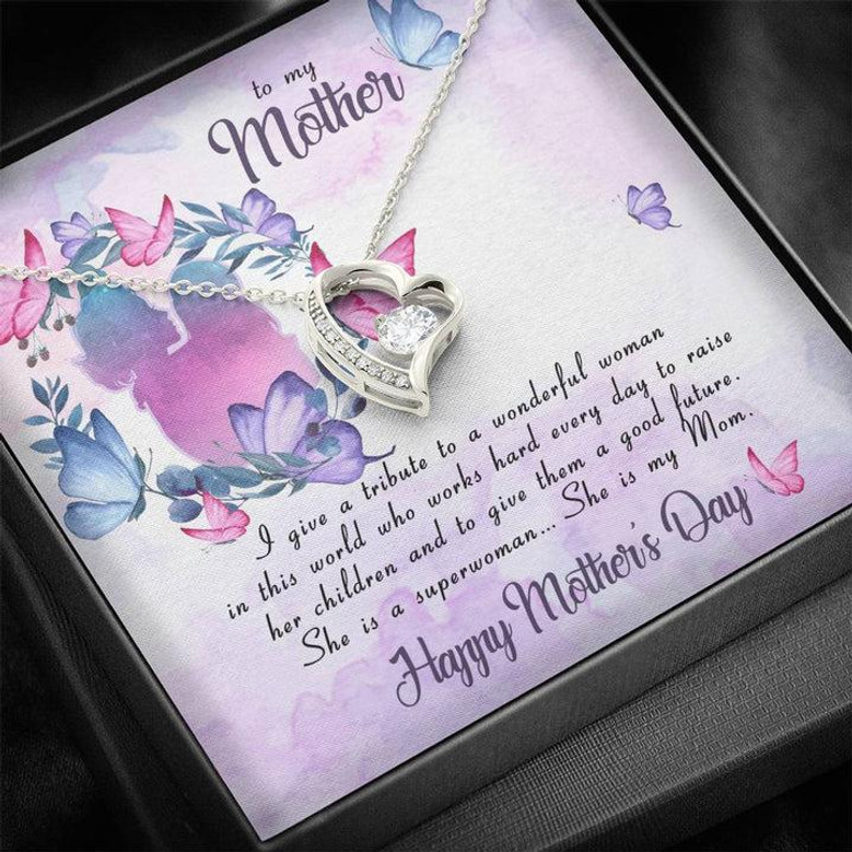 To My Mother - Forever Love Necklace - Gift For Mom - Best Mother's Day Presents