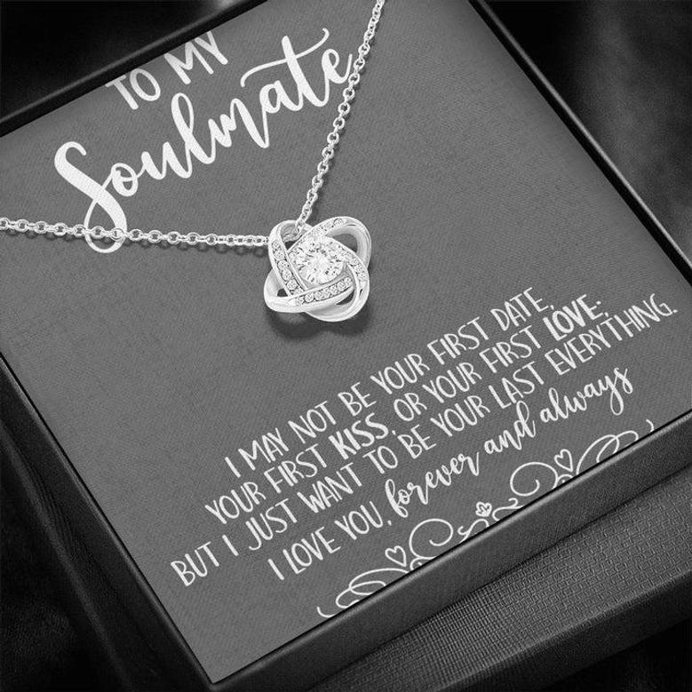 To Soulmate I Love You Forever Love Knot Necklace Gift For Her