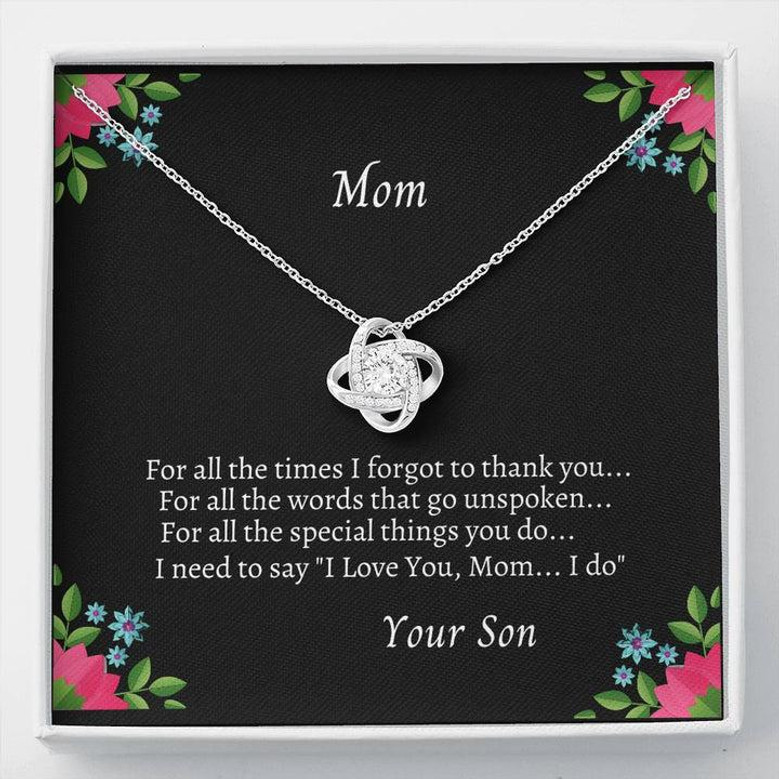 For All The Times Love Knot Necklace From Your Son