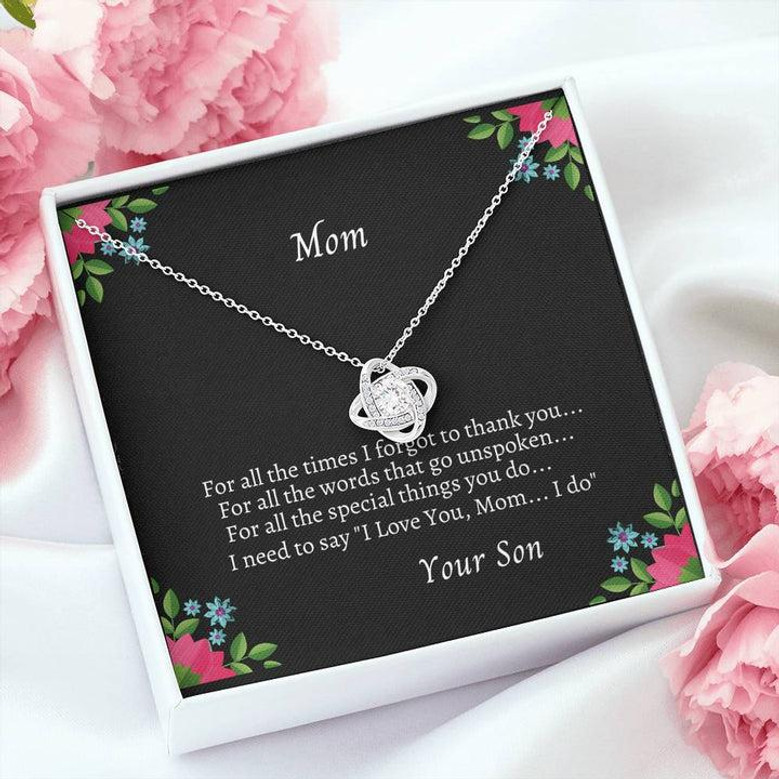 For All The Times Love Knot Necklace From Your Son