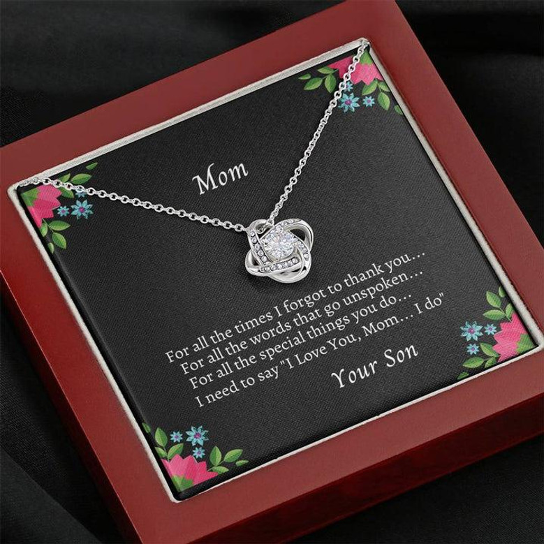 For All The Times Love Knot Necklace From Your Son