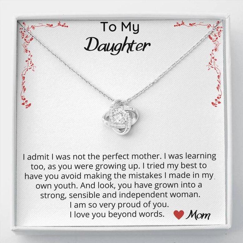 I Admit I Was Not The Perfect Mother - Love Knot Necklace