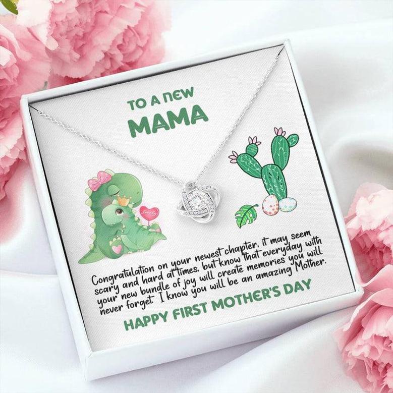 To A New Mama - I Know You Will Be An Amazing Mother - Mother's Day Gift - Love Knot Necklace