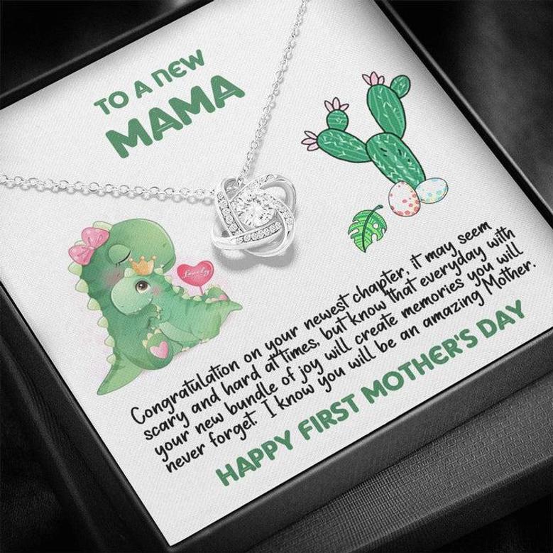 To A New Mama - I Know You Will Be An Amazing Mother - Mother's Day Gift - Love Knot Necklace