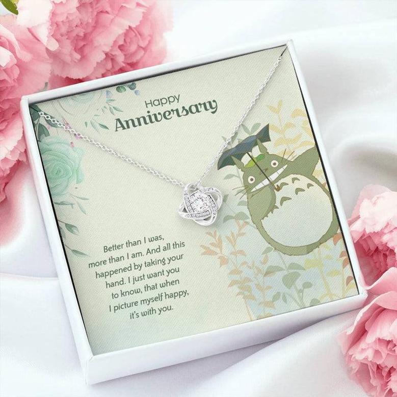 Totoro Anniversary Edition Lucky To Have You - Love Knot Necklace