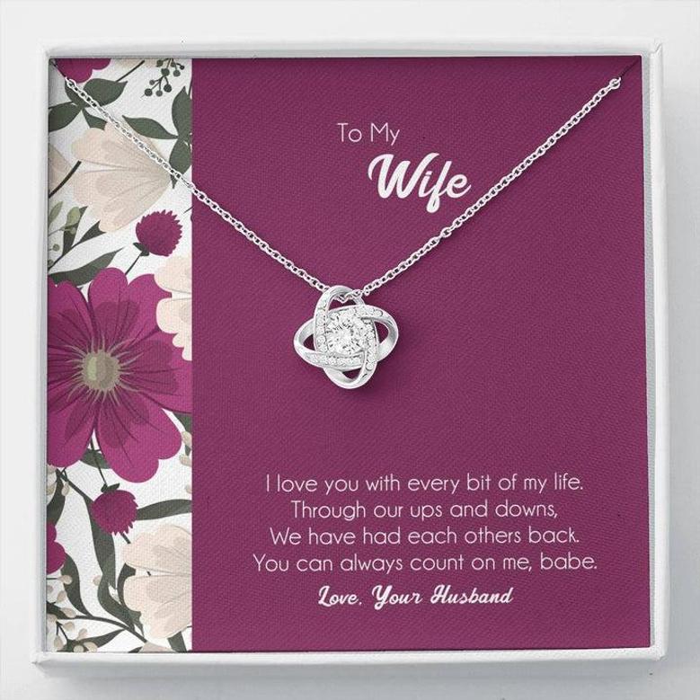 You Can Always Count On Me | Personalized Gift💓 Love Knot Necklace