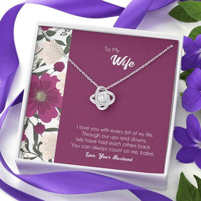 You Can Always Count On Me | Personalized Gift💓 Love Knot Necklace