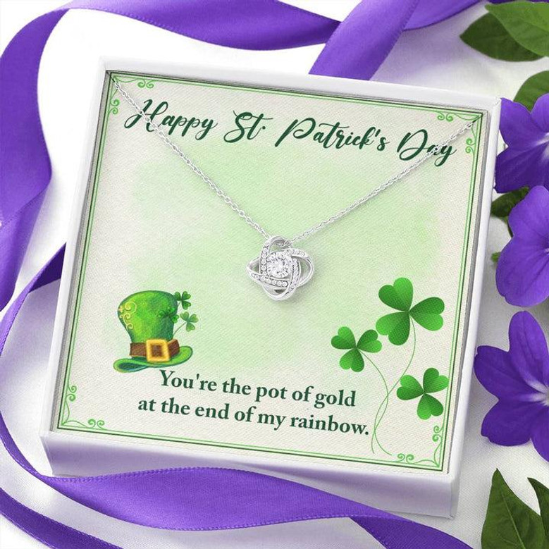 You're The Pot Of Gold - Love Knot Necklace