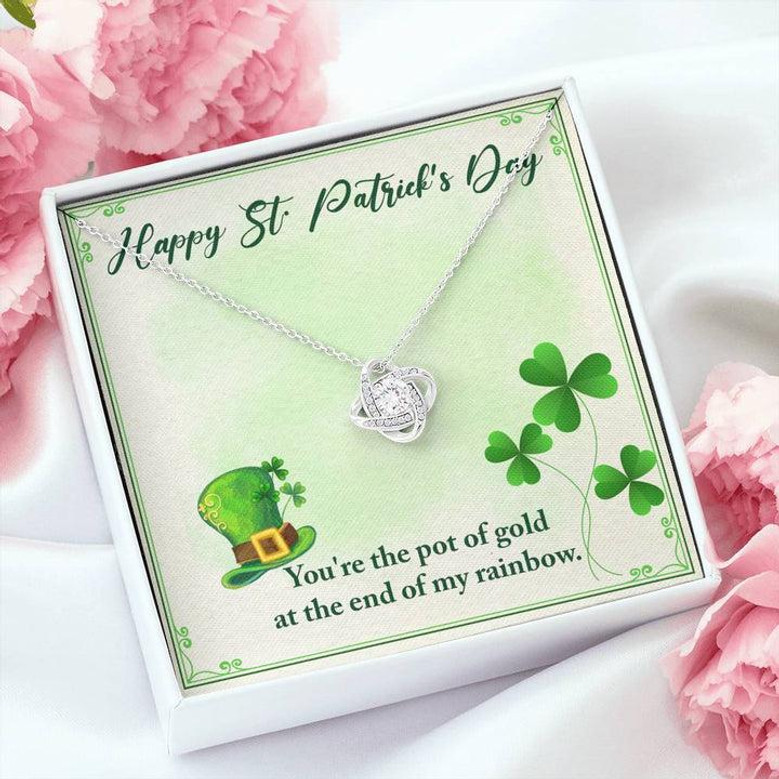 You're The Pot Of Gold - Love Knot Necklace