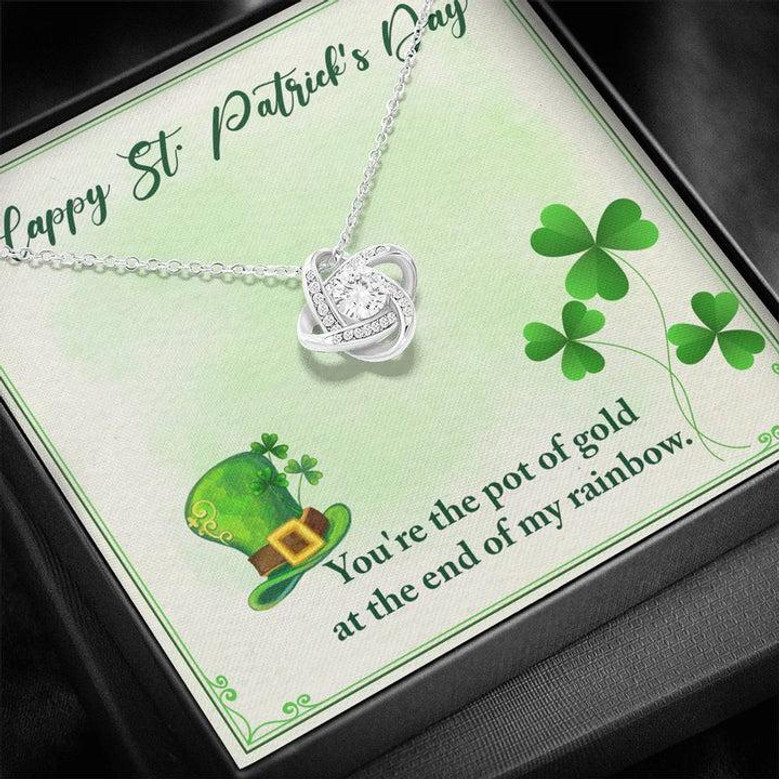You're The Pot Of Gold - Love Knot Necklace