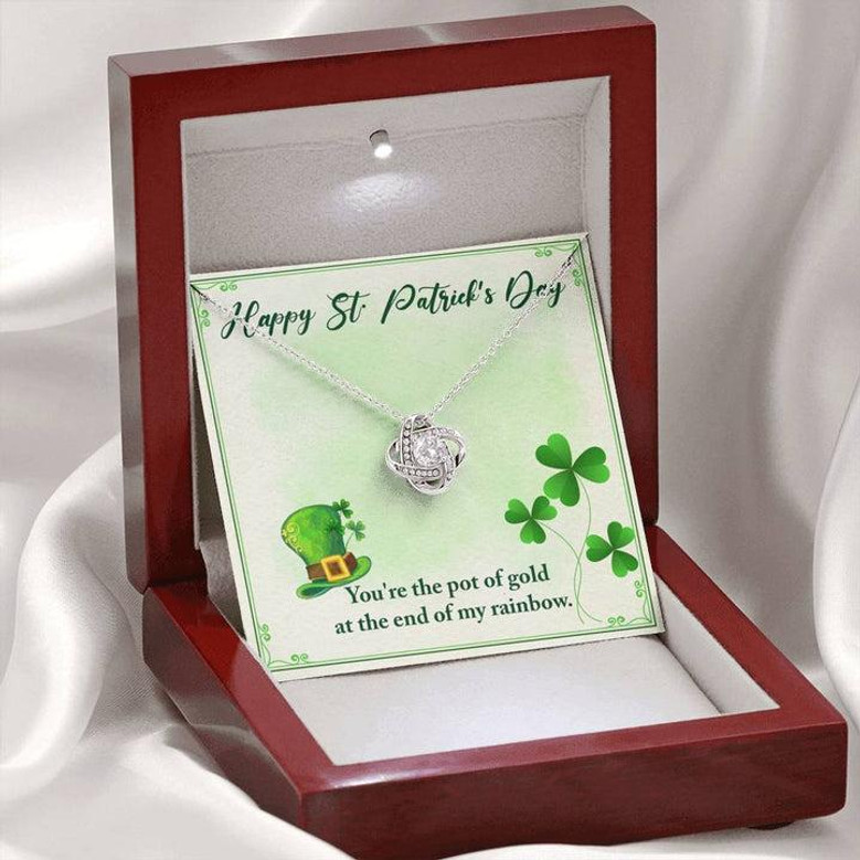 You're The Pot Of Gold - Love Knot Necklace