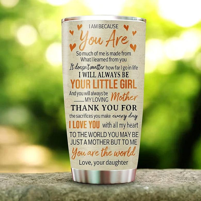 Mom Gifts from Daughters 20oz Stainless Steel Insulated Sunflower Mom Tumbler, Christmas Birthday Gift For New Mom Travel Cup Coffee Mug 20oz