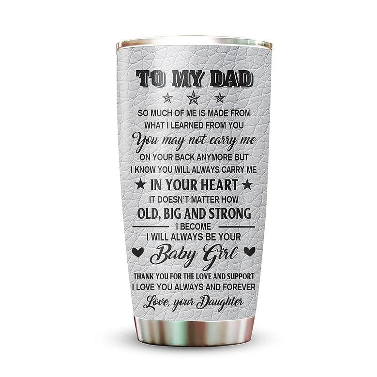 Gifts For Dad, Birthday Gifts For Dad, Cool Fathers Day Gift From Daughter, Lion Dad Tumbler Tumbler 20oz, Men's Gift For Daddy From Kids 