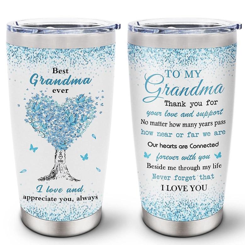 Grandma Gifts, Grandma Gift Ideas Tumbler 20oz, Best Grandma Ever Birthday Gifts, Grandmother Gift Ideas, Gigi Gift For Grandma From Grandkids