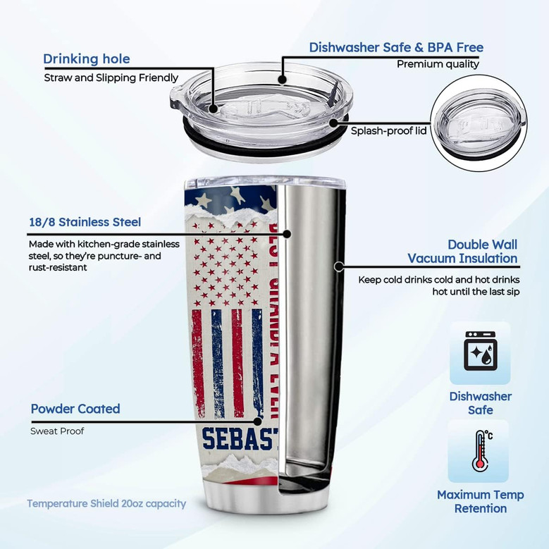 Personalized Grandpa Tumbler Grandpa Knows Everything 20oz Stainless Steel Tumblers Coffee Travel Mug Papa Cup Birthday Christmas Fathers Day