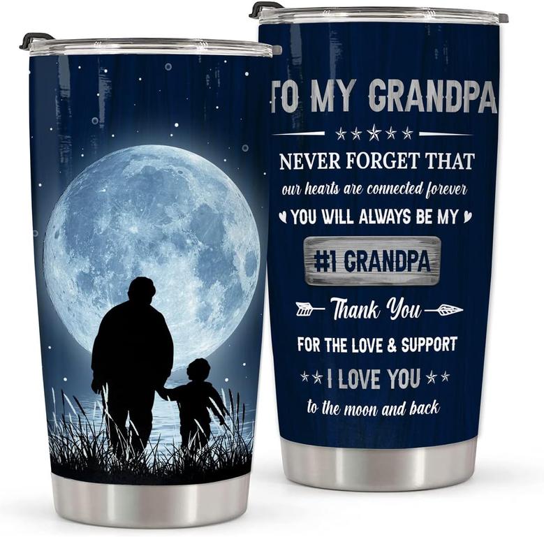 Grandpa Gifts, Gifts for Grandpa Grandparent From Grandson Granddaughter Grandkids, Grandpa Tumbler 20oz, Father's Day Gift For Grandpa